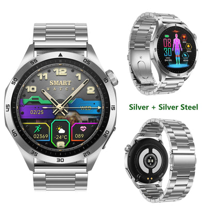 ECG+PPG Health Smart Watch Men Blood Oxygen Uric Acid Blood Pressure Monitoring HD Bluetooth Call AI Watch For iOS Android - GadgetGlobe