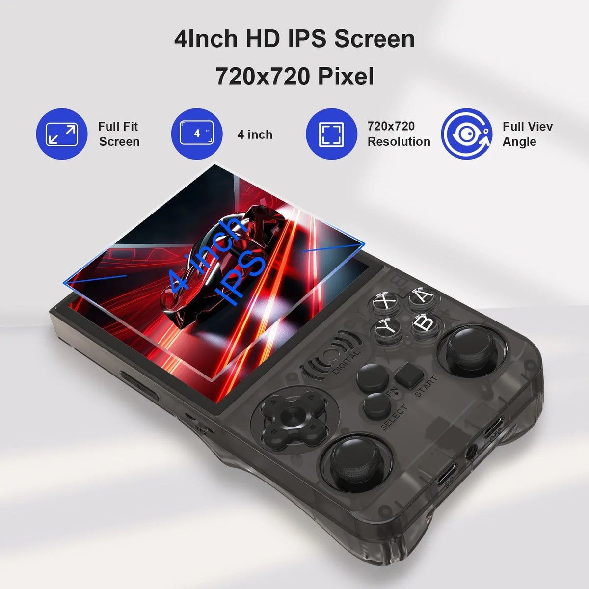 GAMINJA ANS13 Retro Handheld Video Game Console 15000+ Games Built-in Linux 4.0 Inch IPS Screen Portable Pocket Gaming Console - GadgetGlobe