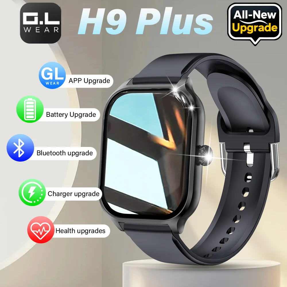LAXASFIT H9 Smart Watch Men Women Sports Fitness Tracker 2.01 inch HD Screen Bluetooth Talking Smart Watch For Android IOS GadgetGlobe