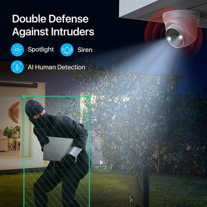 ZOSI 4K PoE Security Cameras with Ethernet Cables 2-Way Audio Weatherproof Color Night Vision Outdoor Indoor Surveillance Camera Only Compatible with ZOSI 8MP/4K POE CCTV NVR GadgetGlobe