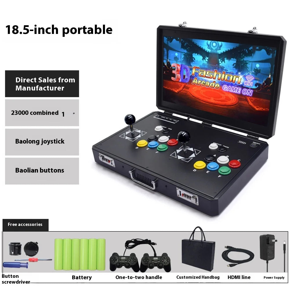 24 inch 31.5 inch Game Machine Portable Folding Double Rocker Dual System Home Arcade Integrated Machine Pandora Moonlight Box GadgetGlobe