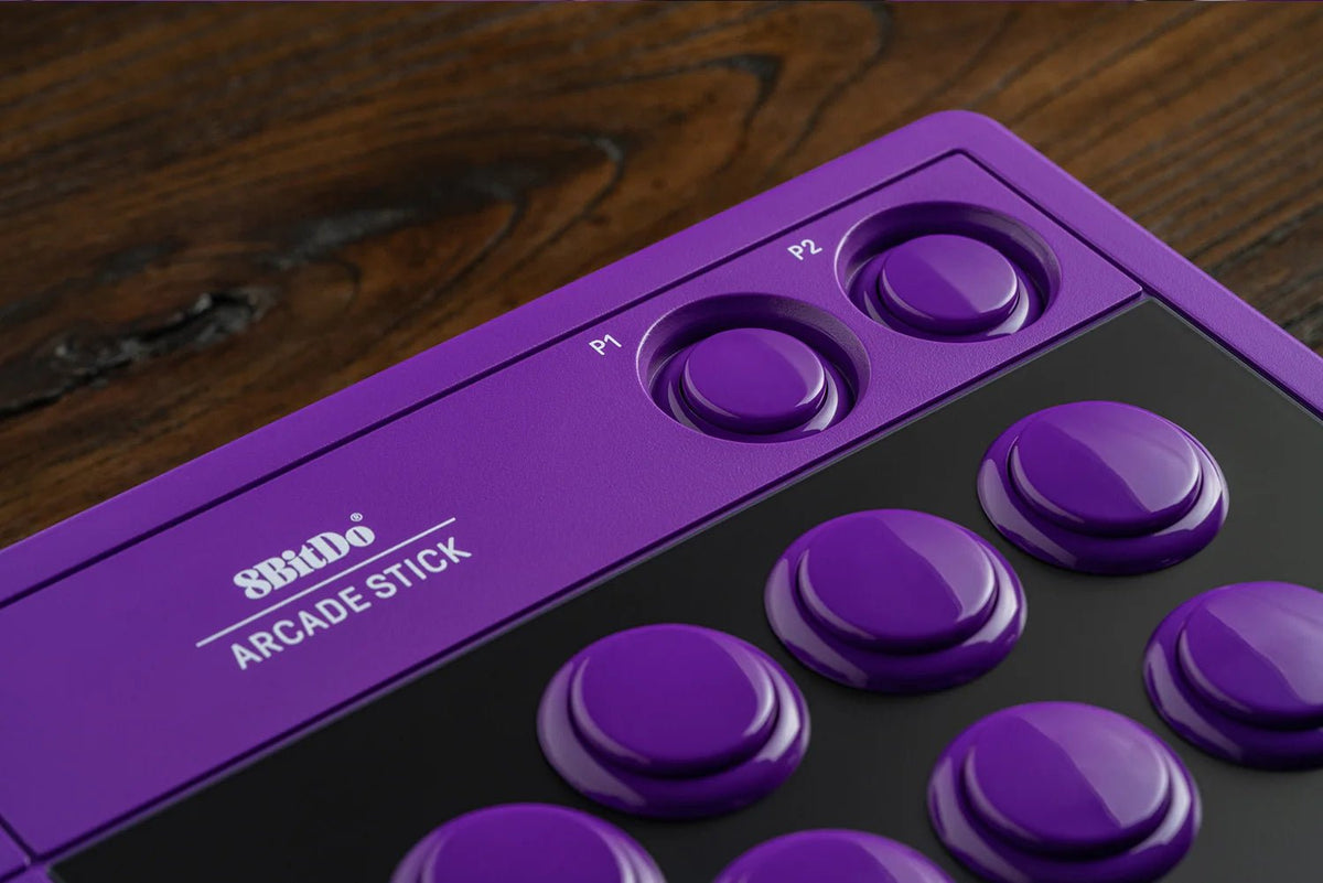 8Bitdo Arcade Stick for Switch & Windows, Arcade Fight Stick Support Wireless Bluetooth, 2.4G Receiver and Wired Connection - GadgetGlobe