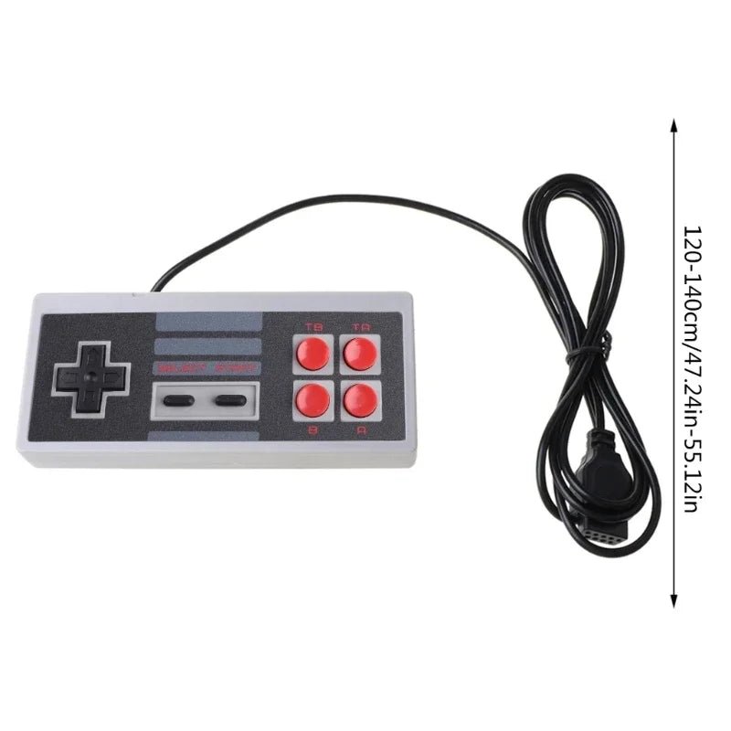 4 Button Controller Gamepad For 8 Bit Retro Video Game Consoles Mini Stick NES Game Wireless Red And White 2.4G Wireless - GadgetGlobe