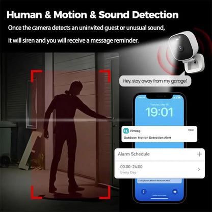 Outdoor WiFi Camera Color Night Vision - GadgetGlobe