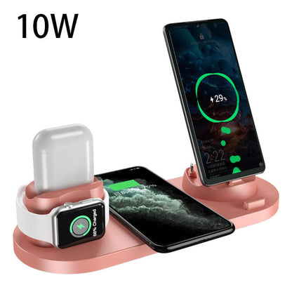 Wireless Charger For IPhone Fast Charger For Phone Fast Charging Pad For Phone Watch 6 In 1 Charging Dock Station Anacotte