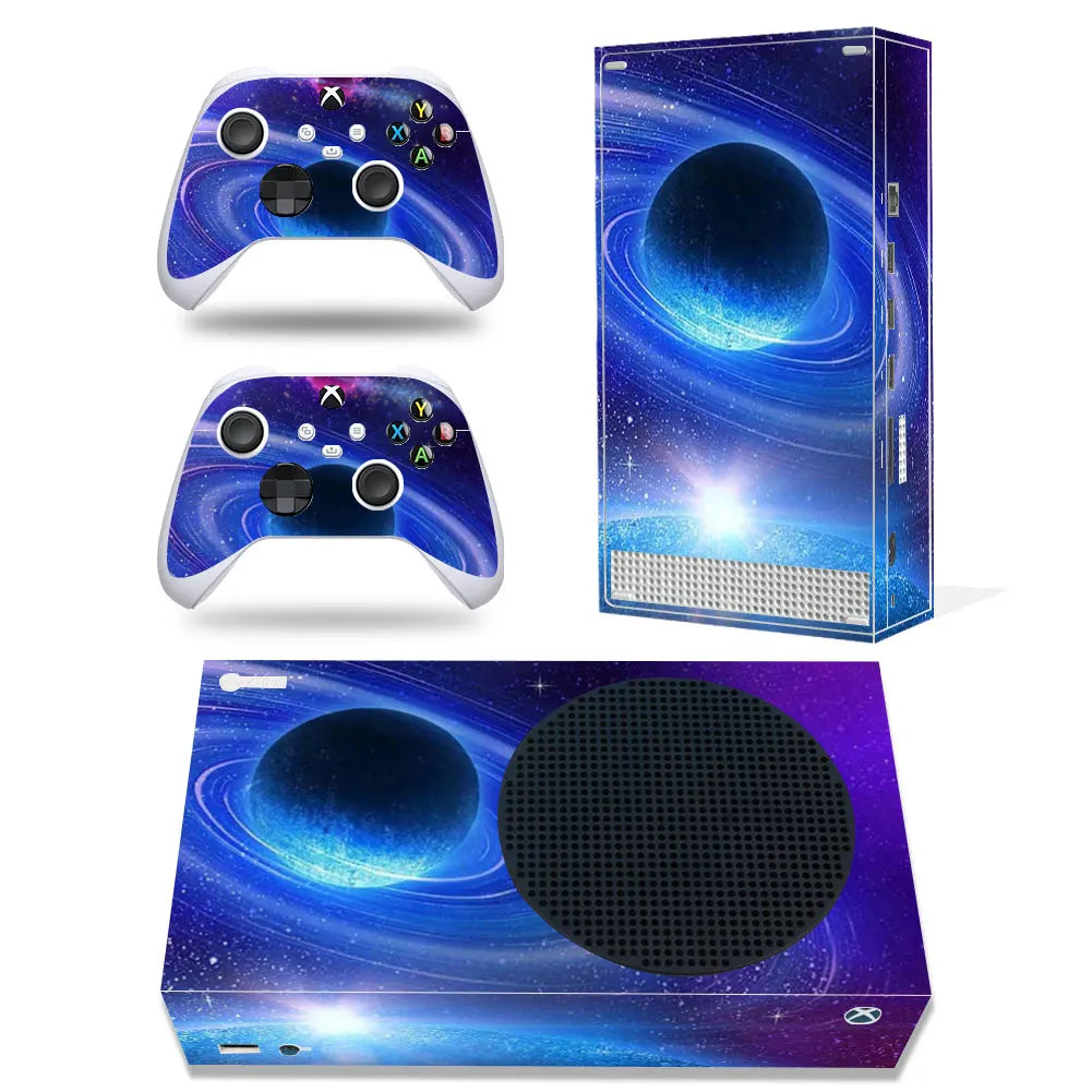 For Xbox Series S Console and 2 Controllers Skin Sticker