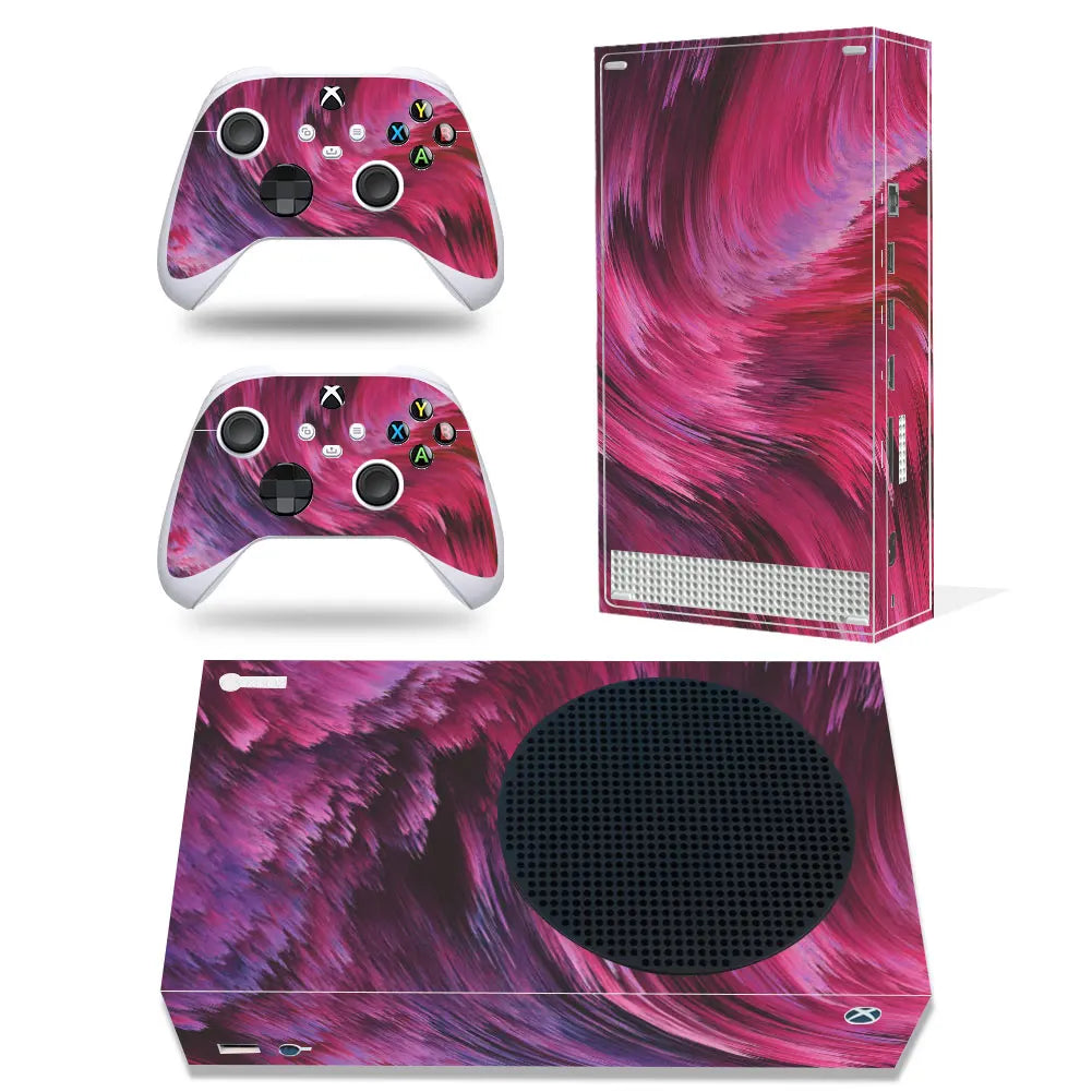 For Xbox Series S Console and 2 Controllers Skin Sticker