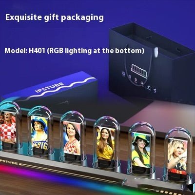 Aluminum Alloy Nixie Tube Clock Table Clock Ornaments - GadgetGlobe