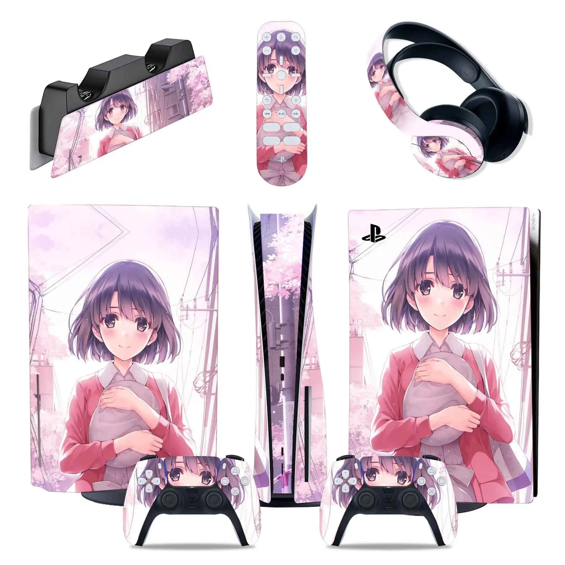 PS5 Sticker Set Game Console Full Body Sticker - GadgetGlobe