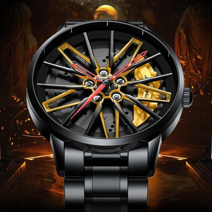 Three - Dimensional Hollow Kini Car Forged Men's Watch - GadgetGlobe