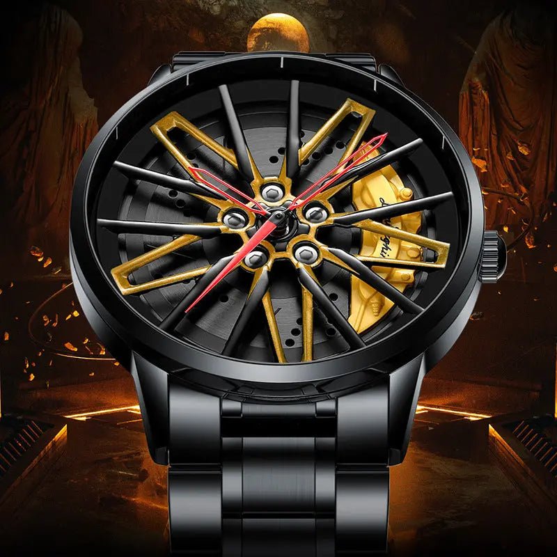 Three - Dimensional Hollow Kini Car Forged Men's Watch - GadgetGlobe